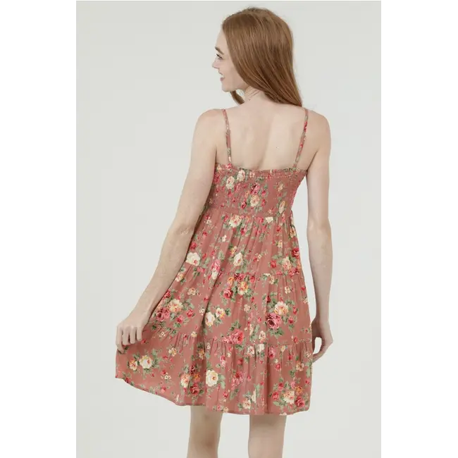Angie Angie Smocked Top Short Dress (F4H55)