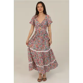 Angie Angie SS Twist Front Maxi(C4G68)