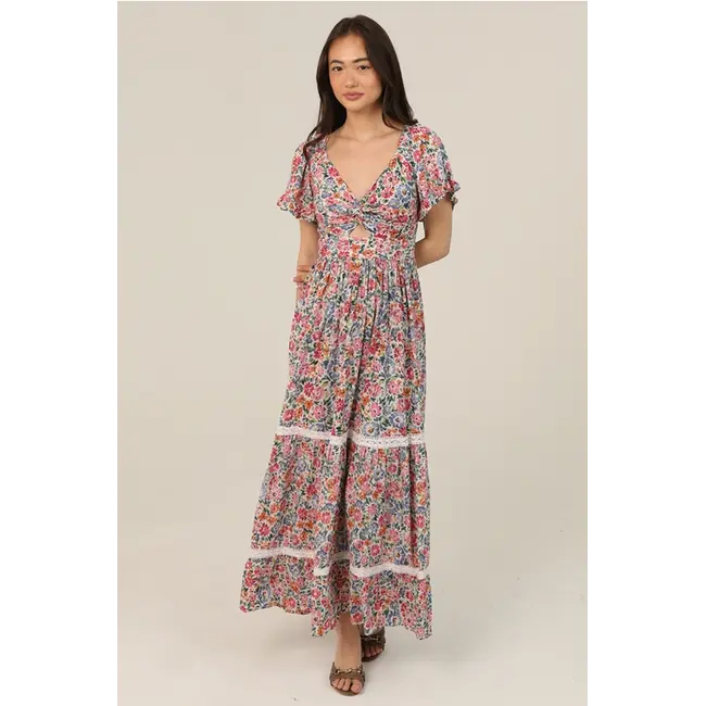 Angie Angie SS Twist Front Maxi(C4G68)