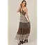 Angie Angie Halter Mixed Print Maxi(C4L06)