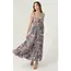 Angie Angie Spag Strap Smocked Waist Maxi Dress (C4M08)