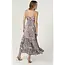 Angie Angie Spag Strap Smocked Waist Maxi Dress (C4M08)