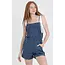 Angie Spag Strap Pocket Romper (B5A50)