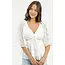 Angie Angie Twist Front elbow sleeve top (C2D99)
