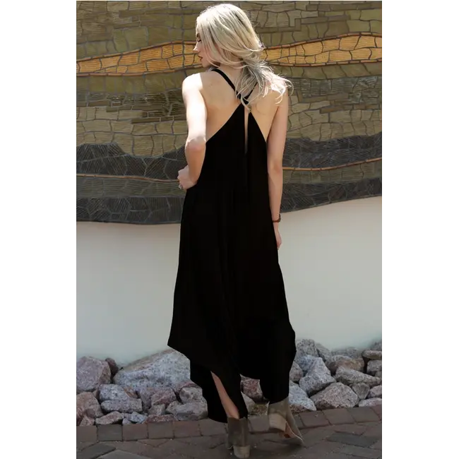 Angie Angie Vneck Knit Harem Romper (X5099)