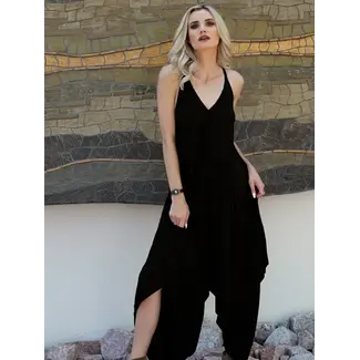 Angie Angie Vneck Knit Harem Romper (X5099)