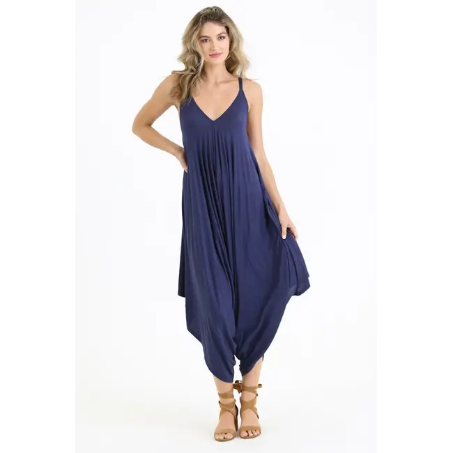 Angie Angie Vneck Knit Harem Romper (X5099)