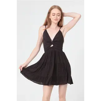 Angie Angie Keyhole Short Dress (C4143)