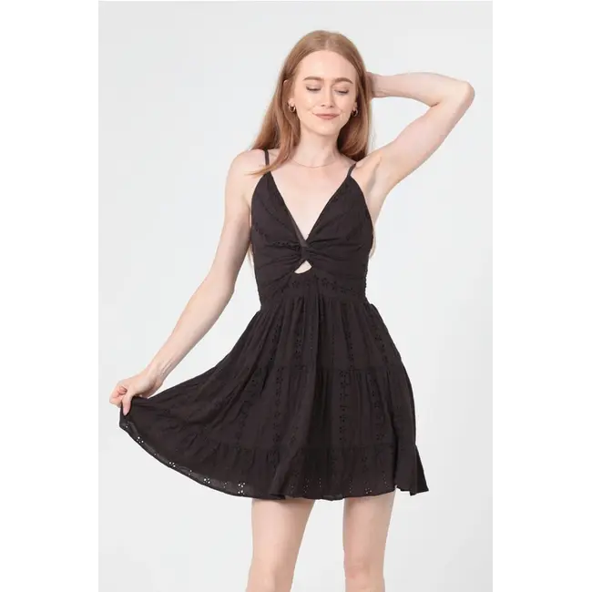 Angie Keyhole Short Dress (C4143)