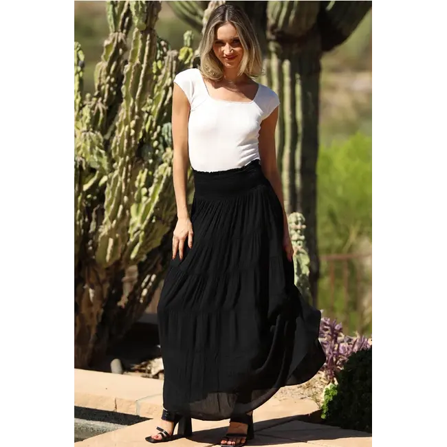 Angie Tiered Skirt Smock Waist (26P57)