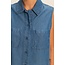 Double Zero Sleeveless Button-Up Top (DZ26C351)