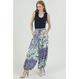 Angie Angie Cinched Side Leg Wide Pants (B3836)