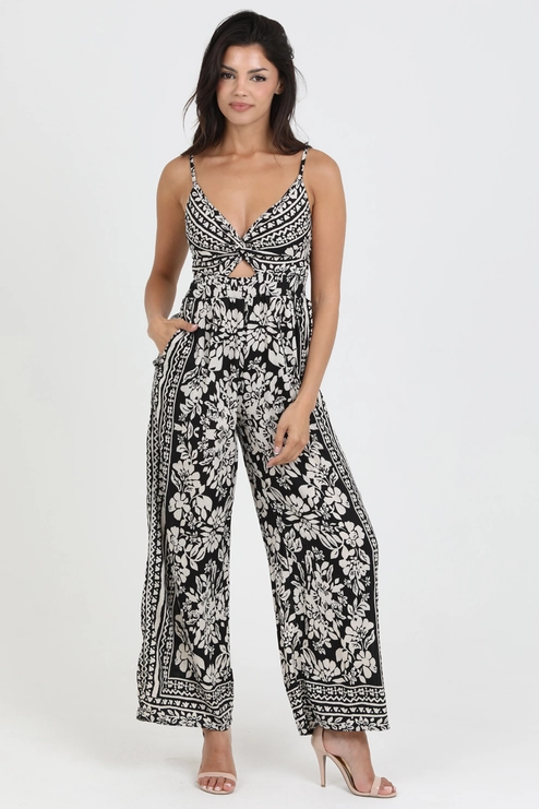 小物 Angie Angie Twist Front Spaghetti Strap Jumpsuit W/ Keyhole (B5A42