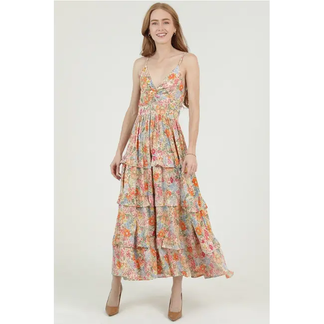 Angie Tiered Maxi Twist Front(C4G08)