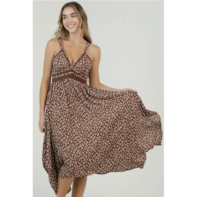 Angie Bodice Hanky Hem Dress (C4B17)