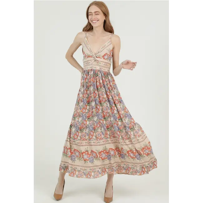 Angie Peek-A-Boo Maxi Dress (F4F50)
