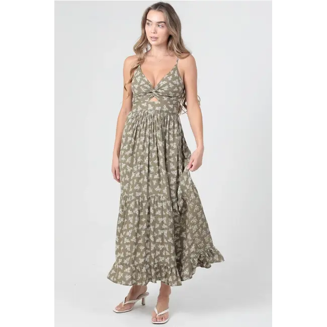 Angie Peek-A-Boo Maxi Dress (F4F50)