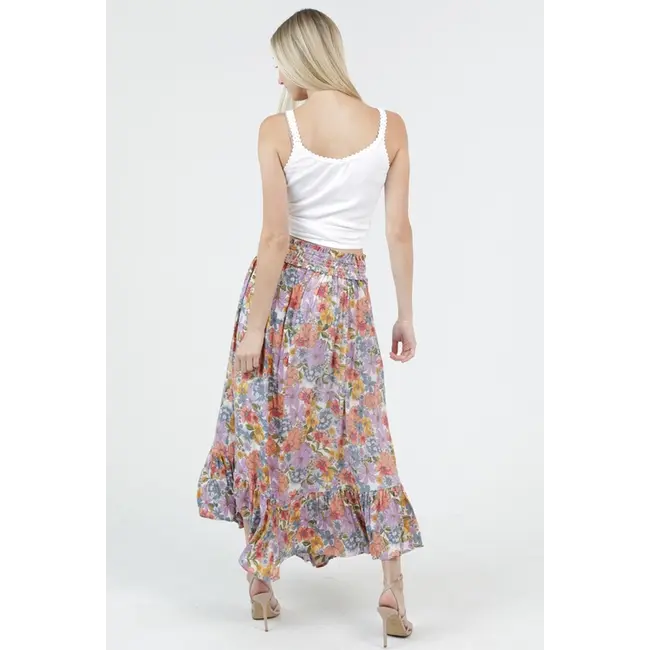 Angie Ruffle Hem Maxi Skirt (26P93)