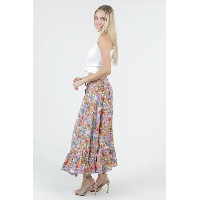 Angie Ruffle Hem Maxi Skirt (26P93)
