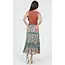 Smocked Waist Tiered Maxi Skirt (B6A92)