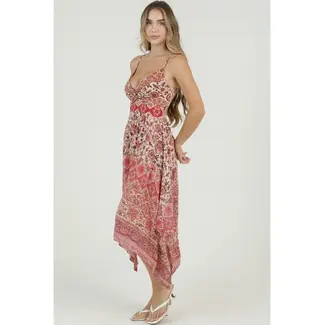 Angie Angie Keyhole Spag Strap Dress (C4921)
