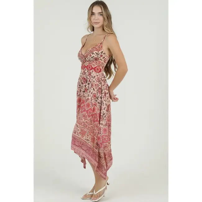 Angie Keyhole Spag Strap Dress (C4921)