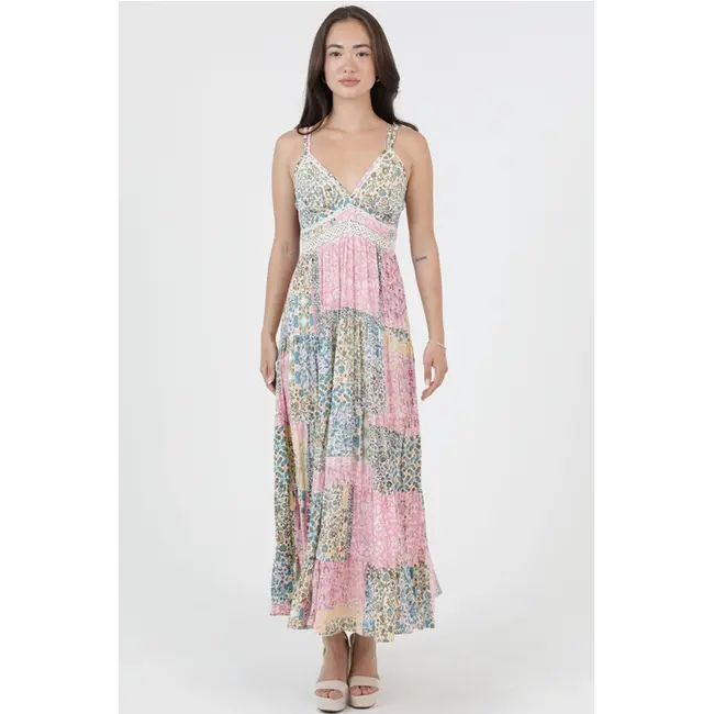 Angie Maxi Dress w/Lace Detail (C4D14)