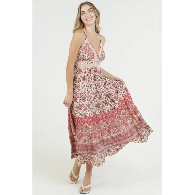 Angie Maxi Dress w/Lace Detail (C4D14)
