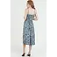 Angie Twist Front Midi Dress (F4J10)