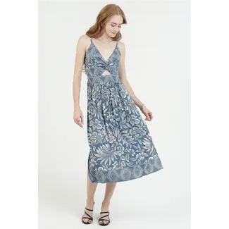 Angie Angie Twist Front Midi Dress (F4J10)