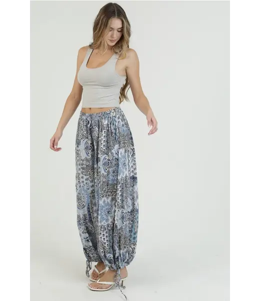 Angie Angie Cinched Wide Leg Pant (B3836)