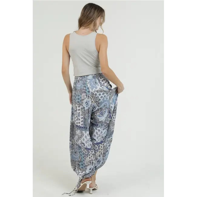 Angie Cinched Wide Leg Pant (B3836)