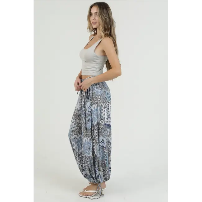 Angie Cinched Wide Leg Pant (B3836)