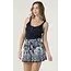 Angie Drawstring Short With Ruffle Trim on Hem (BS959)