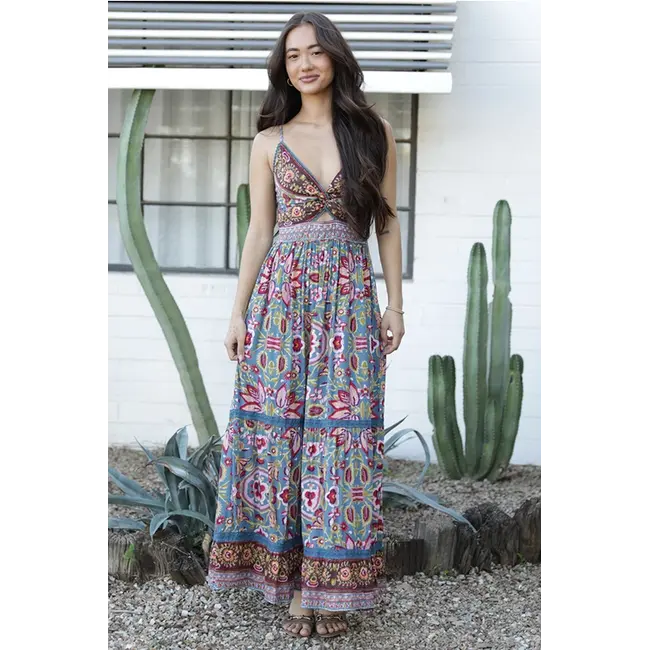 Angie Deep V-Neck Maxi (F4F48)