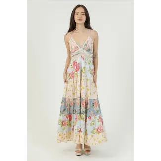 Angie Angie Maxi Dress w/Lace Detail (C4D14)