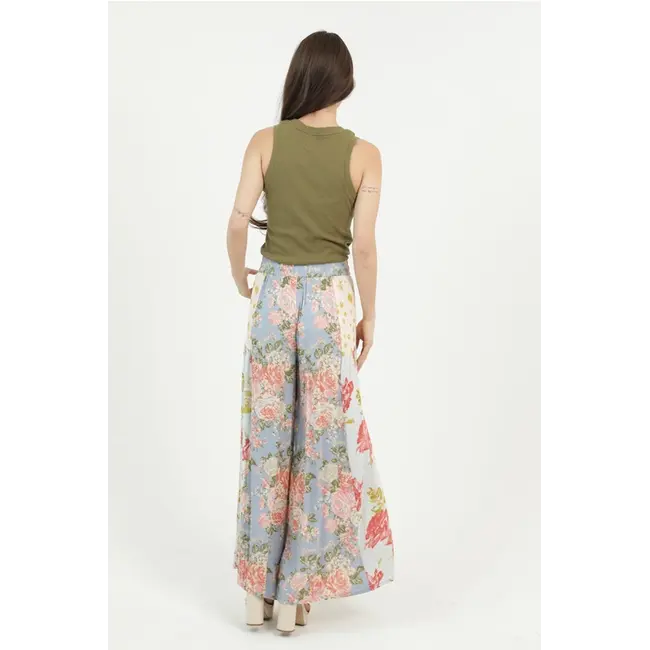 Angie Self Tie Wide Leg Pant (B3726)