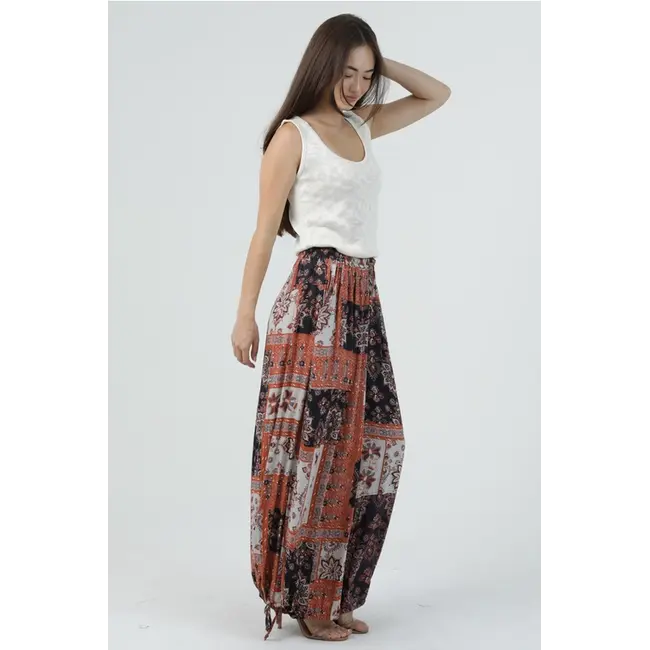Angie Cinched Wide Leg Pant (B3836)