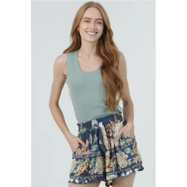Angie Self Belt Shorts (25Q77)