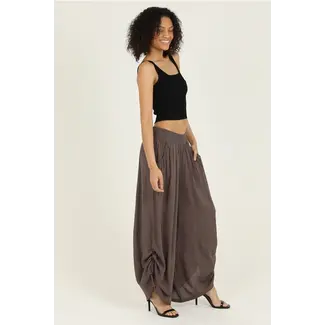 Angie Angie Cinched Side Leg Wide Pants (B3710)