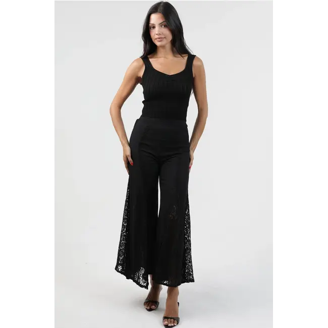 Angie Wide Leg Printed Pant (B3807)