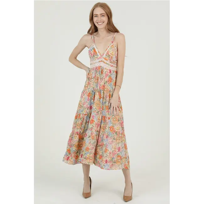 Angie Maxi Dress w/Lace Detail (C4D14)