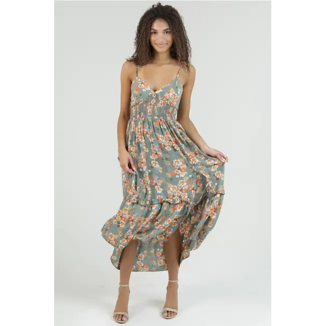 Angie Spag Strap Sweetheart Dress (C4729)