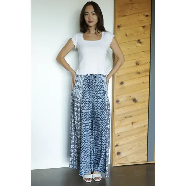 Angie Self Tie Wide Leg Pant (B3726)