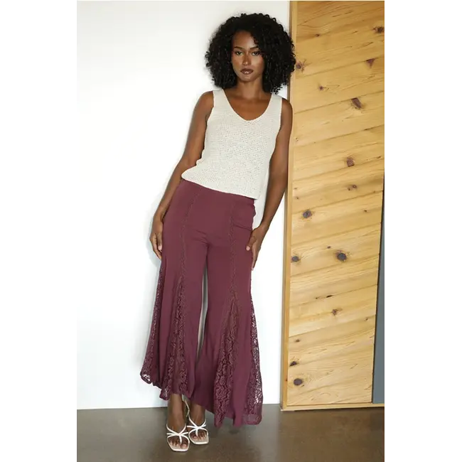 Angie Wide Leg Printed Pant (B3807)