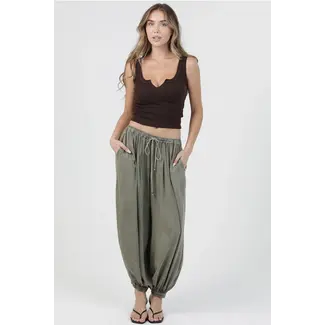 Angie Angie Tie Front Jogger (B3845)