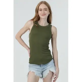 Angie Angie Ribbed Tank (X2DF0)