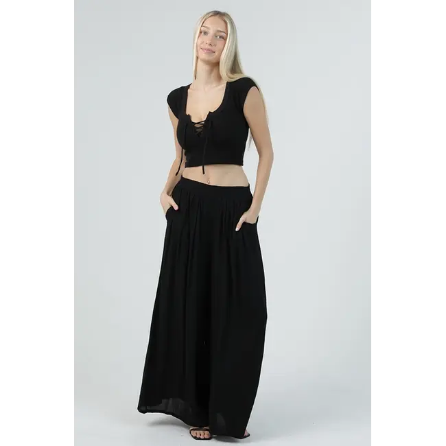 Angie Straight Leg Pant W/ Pockets (B3682)