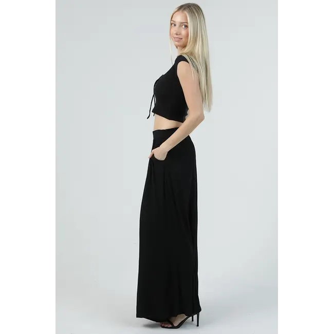 Angie Straight Leg Pant W/ Pockets (B3682)