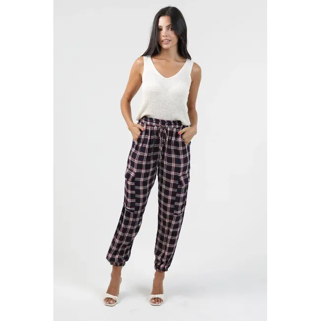 Angie Acid Wash Cargo Pant (B3847)